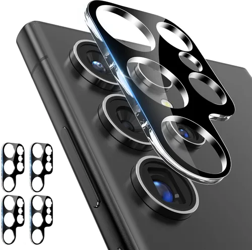 Vista 14 de Paquete de 4 protectores de lente de cámara compatibles con Samsung Galaxy Decoración de la cubierta de lente de cámara de vidrio templado 9H