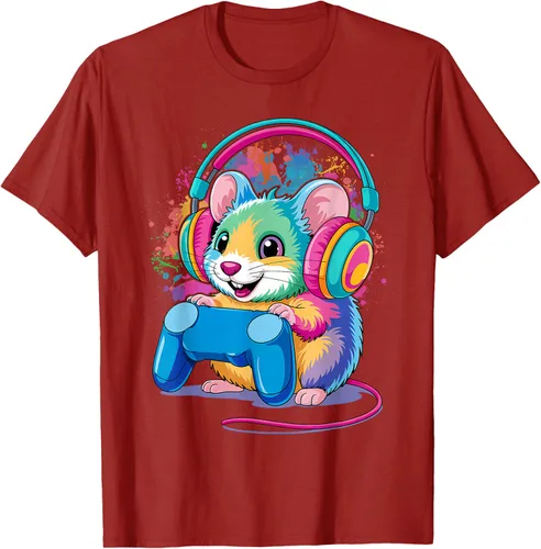 Vista 39 de Mouse Gaming Animal Video Games Funny T-Shirt