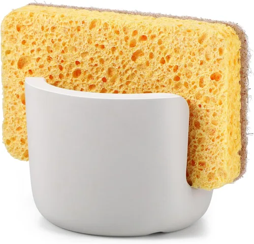 Vista 8 de Soporte de esponja de diatomita para fregadero de cocina, organizador de secado de piedras para fregadero de agua y secado rápido, organizador