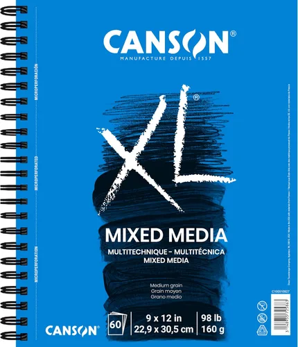 Vista 3 de Canson Bloc de medios mixtos serie XL 5-1/2" x 8-1/2", paquete de 6
