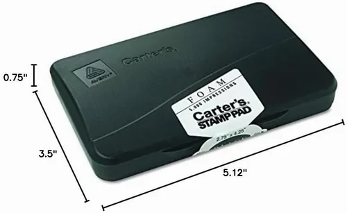 Vista 10 de Avery Carter's - Almohadilla de espuma para sellos, 2.75 x 4.25 pulgadas, negro, 1 bloc (21381)