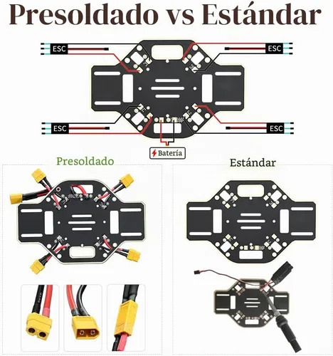 Vista 4 de F450 Drone Frame, 17.717 in Quadcopter Frame Kits con soportes