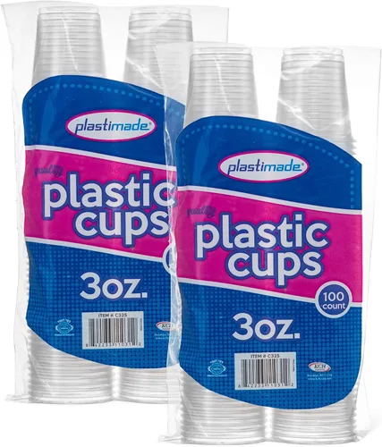 Vista 14 de Vasos reutilizables desechables de plástico transparente de 3 onzas para beber, baño, enjuague, prueba, medicamentos, fiesta, hogar, oficina, agua 1