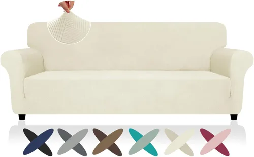 Vista 75 de ZNSAYOTX Funda súper elástica para silla (30"-47"), nuevas fundas de silla a rayas para sala de estar, aptas para perros y mascotas, protector
