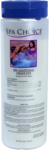 Vista 2 de SpaChoice Gránulos de cloro y tiempo libre Spa Up Balancer Hot Tub Cuidado del agua Paquetes de 2 libras