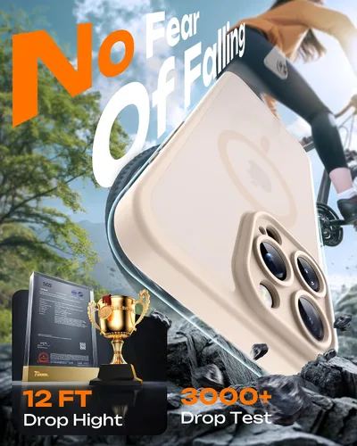 Vista 285 de TOCOL Funda para iPhone 11, compatible con Magsafe, protección completa de cámara, imanes integrados, protección contra caídas, funda translúcida