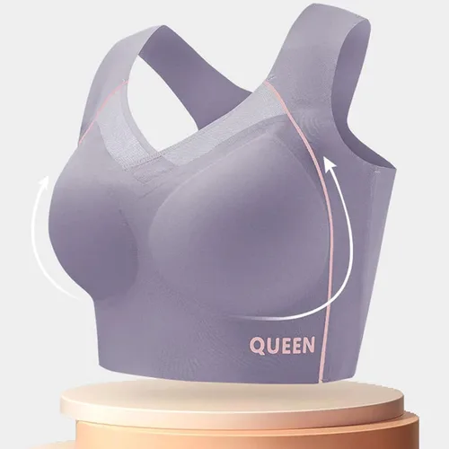 Vista 3 de Libiyi - Sujetadores transpirables de gran tamaño para mujer, sujetadores Dotmalls, bralettes inalámbricos, banda elástica para mujer
