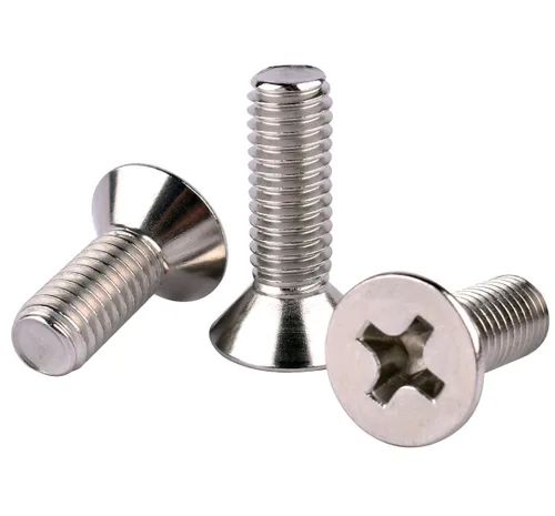 Vista 2 de 20 piezas de tornillos de máquina Phillips de cabeza avellanada plana de 1/4-20 x 1-1/2" UNC, acero inoxidable 304 18-8, rosca completa, rosca gruesa