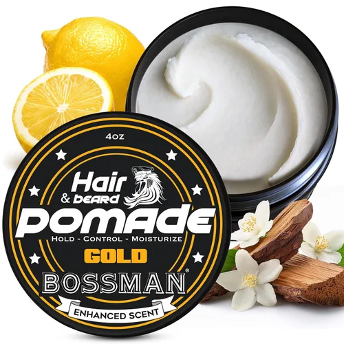 Vista 8 de Bossman Pomada Natural para Cabello y Barba para Hombres (Aroma Vetiver X) – Fijación Media e Hidratante para Peinado de Cabello, Barba y Bigote
