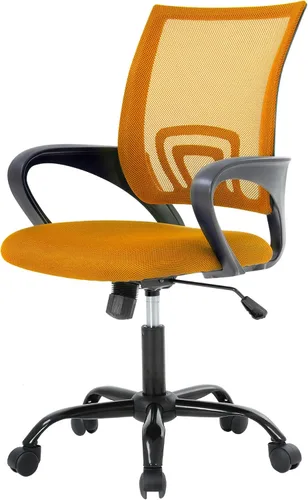 Vista 21 de PayLessHere Silla de Oficina para Computadora Ergonómica Económica Silla de Escritorio Ajustable Cómoda de Respaldo Medio de Trabajo con Ruedas