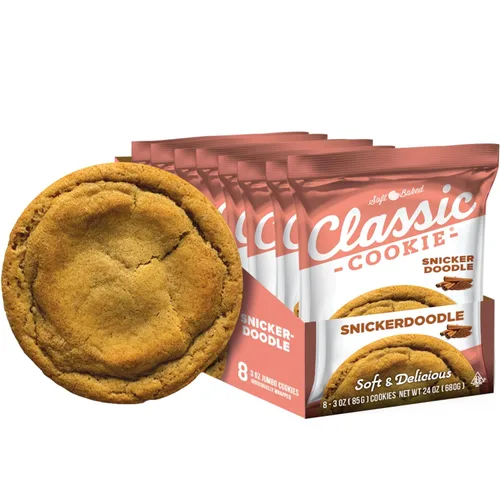 Vista 9 de Classic Cookie, Galletas horneadas suaves, galletas S'mores, 3 onzas, paquete de 8