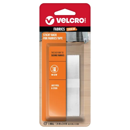 Vista 12 de VELCRO Brand para telas Cinta adhesiva de tela permanente con parte posterior pegajosa para alteraciones y dobladillo Desenganchar y pegar - Sin