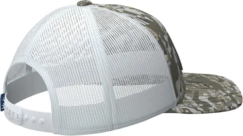 Vista 2 de HUK - Gorra de camionero de malla para hombre con cierre a presión Gorra de pesca antirreflectante Apex Vert - Musgo