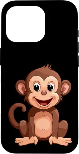Vista 20 de iPhone 16 Monkey Lover - Funda de regalo con diseño de silueta para hombres, mujeres y niños