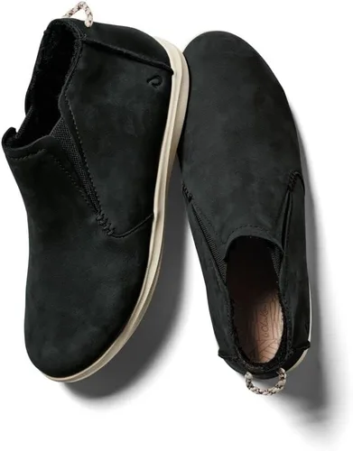Vista 5 de OLUKAI Hawai'iloa Manu Hope - Botines para mujer, suaves y cómodos, impermeables, de cuero de grano completo, paneles elásticos para ajuste