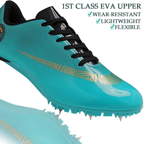 Vista 2 de HESBITEUL Zapatos deportivos para hombre para atletismo, tenis deportivos para entrenamiento profesional, para correr, atletismo, atletismo