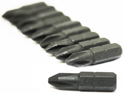 Vista 34 de UFFY - Insertar 1" pulgadas Phillips PH # 1 Power Impact Bit 10 pack 1/4 Hex