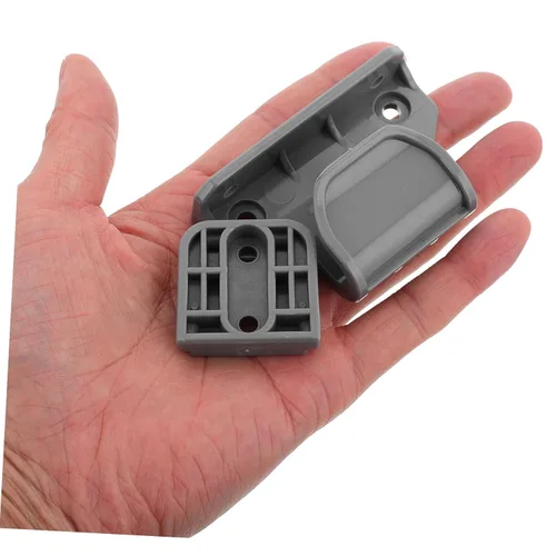 Vista 4 de Vaguelly Kit de piezas de repuesto de puerta retráctil con accesorios de montaje en pared completa, extensiones de puerta de seguridad de plástico