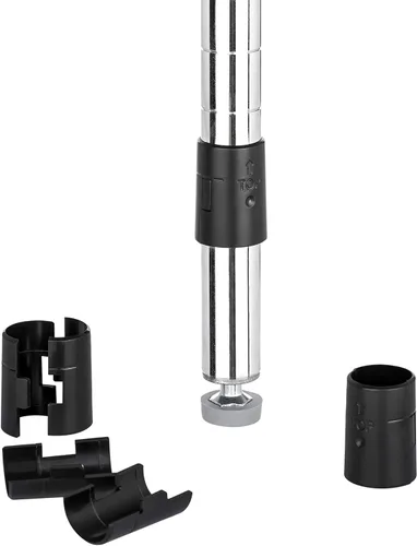 Vista 5 de Apex, clips de traba para estantes, para postes de 1", plásticos, color negro, apto para Alera, Metro, Thunder Group, Eagle, Regency, Advanced