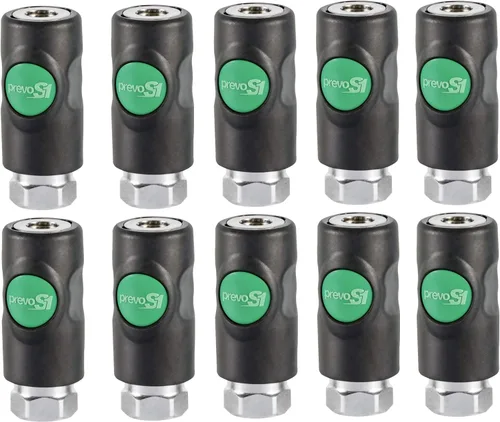 Vista 2 de Prevost 1/4" hembra NPT alto flujo de seguridad acoplador ESI 071201