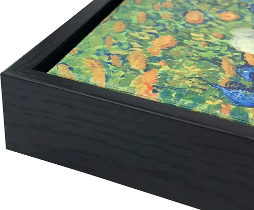 Vista 8 de Wieco Art Lienzo enmarcado para pared, impresiones de lirios de Van Gogh, flores famosas, pinturas al óleo, reproducción moderna de lienzo giclée
