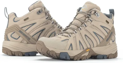 Vista 3 de ROCKROOSTER Bedrock - Botas de senderismo para hombre, impermeables, antifatiga, para exteriores