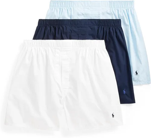 Vista 7 de POLO RALPH LAUREN Paquete de ropa interior tipo boxers, paquete de 3, ropa interior tejida de algodón de ajuste clásico para hombre
