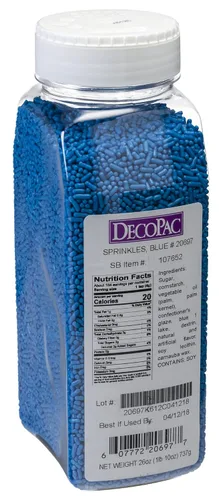 Vista 8 de DecoPac Black Sprinkles Paquete Extra Grande de 26oz Mezcla de Chispitas para Pastel, Chispitas Elegantes Para Decoración de Pasteles