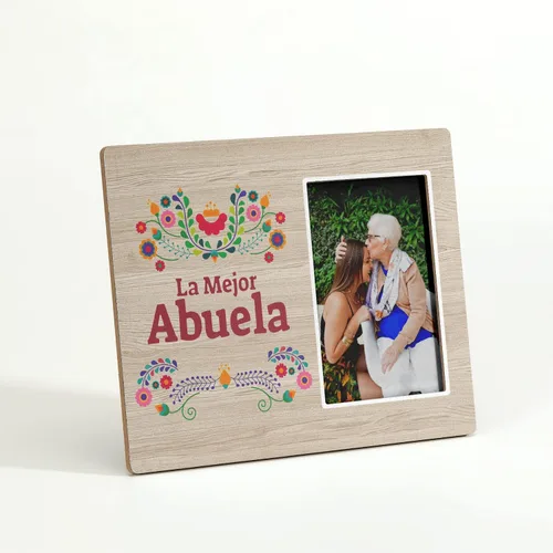 Vista 3 de KU-DaYi Marco de fotos de regalo para abuela, cumpleaños, Navidad, Día de la Madre, Acción de Gracias, de nieto, nieta, marco de fotos español