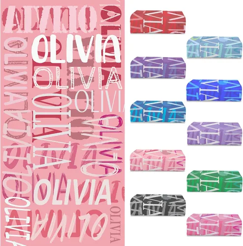 Vista 10 de Toallas de playa personalizadas con nombre para niños y adultos, toallas de viaje personalizadas de microfibra para baño y piscina