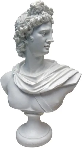 Vista 10 de Design Toscano PD72519 Busto escultórico de resina de mármol consolidado de Diana de Versalles, blanco