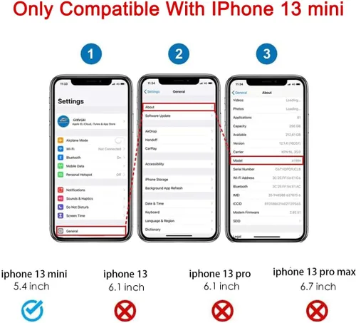 Vista 2 de Reemplazo de cristal trasero OEM para iPhone 13 mini 5.4 pulgadas (azul) con kit de herramientas de reparación