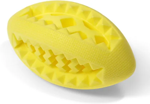 Vista 14 de Pelota de golosinas para perros, fútbol de goma suave, resistente a las golosinas dentales y mordeduras, duradero, no tóxico, juguete de verde
