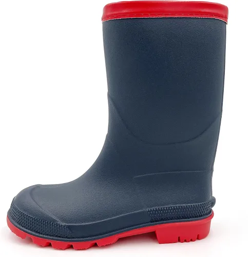 Vista 2 de Amoji Botas de lluvia para niños, fáciles de usar, para lluvia (bebéniño pequeñoniño grande)