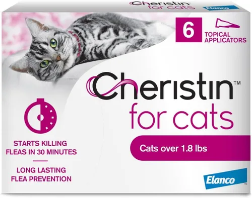 Vista 12 de Cheristin Tratamiento y prevención de pulgas para gatos Tratamiento tópico de pulgas de acción rápida para gatos de más de 1.8 libras 1 unidad