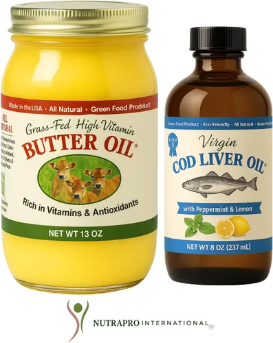 Vista 7 de Aceite de hígado de bacalao virgen, 8 onzas líquidas, natural, capturado en la naturaleza y sabor fresco, alto en vitamina D, Omega 3 DHA/EPA