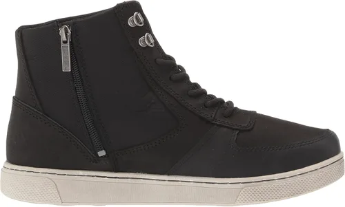 Vista 6 de HARLEY-DAVIDSON FOOTWEAR Eagleson Mid - Tenis de nailon para hombre, Negro