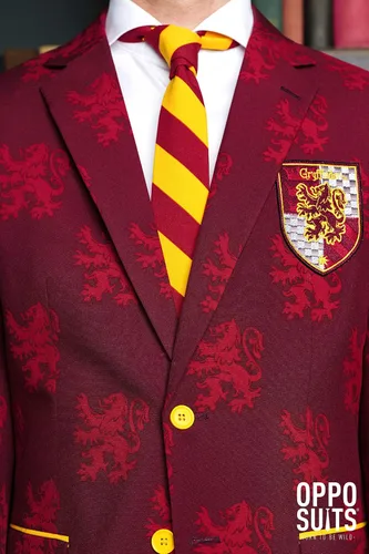 Vista 5 de Opposuits Men's Harry Potter Premium Costume - House Gryffindor - Slim Fit Suit - Red - Includes Blazer, Pants and Tie