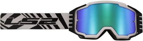 Vista 4 de Casco de moto LS2 Charger Pro con gafas OTG (negro con lente de iridio plateado)