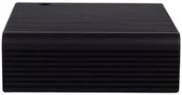 Vista 3 de Silverstone Tek - Carcasa NUC de aluminio con cubierta superior de tubo térmico y 2 puertos HDMI, color negro (PT14B-H2)