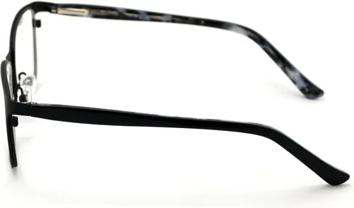 Vista 4 de Gafas de lectura de acero inoxidable de moda para mujer, marco de lente transparente, lector de metal