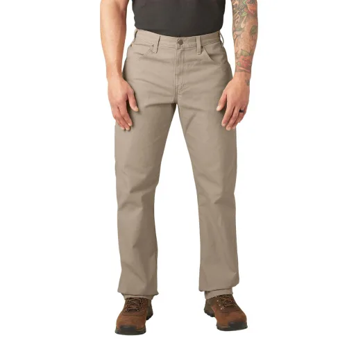 Vista 20 de Dickies Jeans de carpintero para hombre, ajuste relajado, pierna recta, Negro, 30 x 30