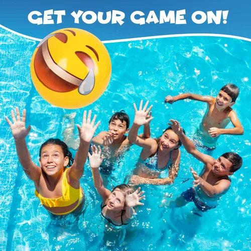 Vista 8 de Kangaroo Paquete de 12 pelotas inflables de playa a granel para niños y adultos, juguetes inflables de fiesta en la piscina, juguetes de playa