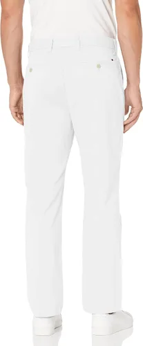 Vista 2 de Tommy Hilfiger Pantalones chinos de algodón elástico cómodo para hombre en ajuste personalizado