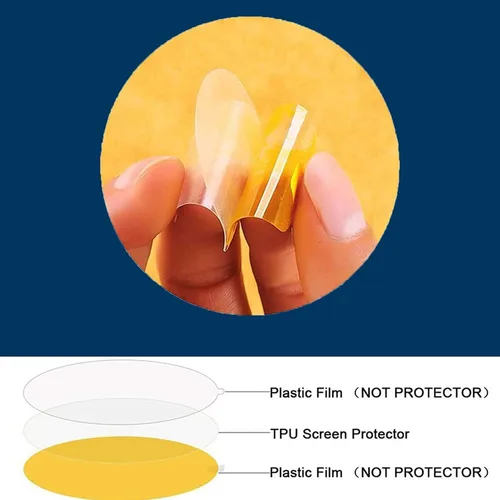 Vista 2 de Protector de pantalla compatible con PUREROYI Militar Smart Watch, [6 unidades] Película transparente de TPU de cobertura completa compatible