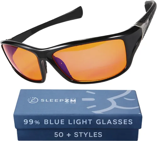 Vista 16 de Sleep ZM Blue Light Blocking & Light Sensitivity Glasses with 14 Lens Types