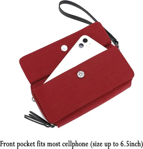Vista 3 de Bolsos cruzados pequeños con cartera para teléfono y cartera con pulsera