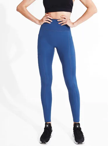 Vista 3 de Neleus calzas de yoga para mujer con bolsillo y cintura alta, para correr, con control de barriga