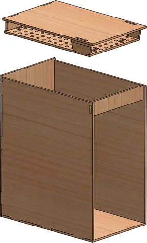 Vista 4 de LLC, KISS - Kit de rincón de libro simple y ancho (KSW), proyecto de diorama de madera, modelo de casa de muñecas de bricolaje, soporte de libro