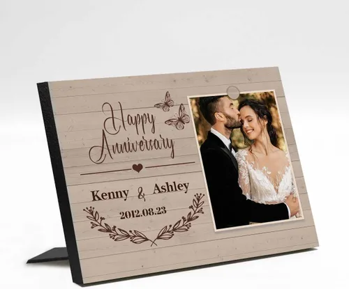 Vista 8 de Marco de fotos de boda personalizado con nombre de foto, regalos de boda personalizados para parejas, marco de fotos de boda personalizado, regalo
